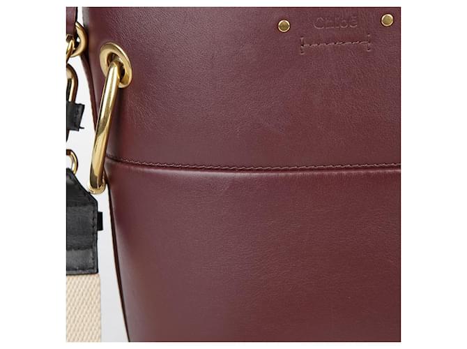 Chloé Borsa a secchiello Roy in pelle bordeaux Rosso - vista 4