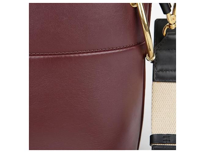 Chloé Borsa a secchiello Roy in pelle bordeaux Rosso - vista 5