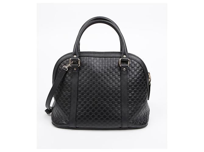Gucci Borsa Tote Microshima Medium Dome Bag Nera Nero - vista 3
