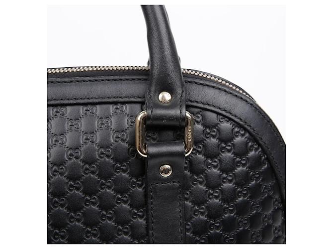 Gucci Borsa Tote Microshima Medium Dome Bag Nera Nero - vista 4