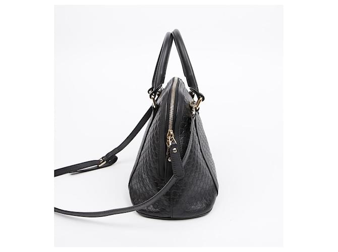 Gucci Borsa Tote Microshima Medium Dome Bag Nera Nero - vista 5