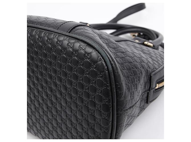 Gucci Borsa Tote Microshima Medium Dome Bag Nera Nero - vista 7