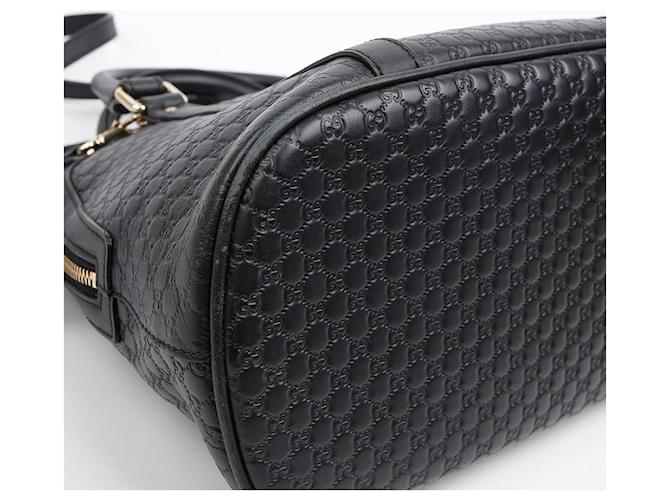 Gucci Borsa Tote Microshima Medium Dome Bag Nera Nero - vista 8
