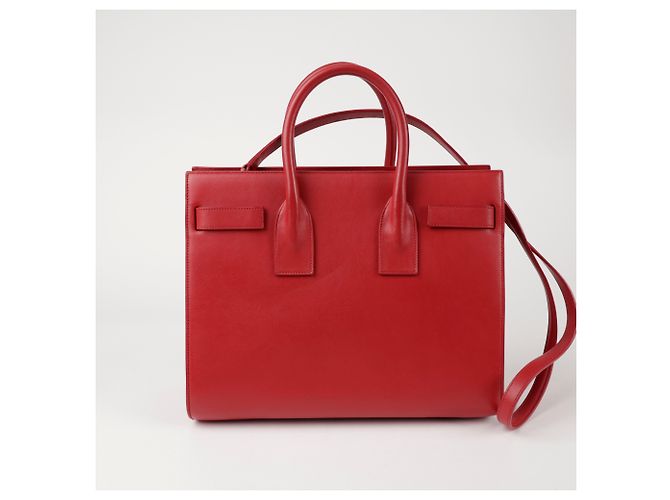 Saint Laurent Bolso tote pequeño de hombro Roja - vista 5