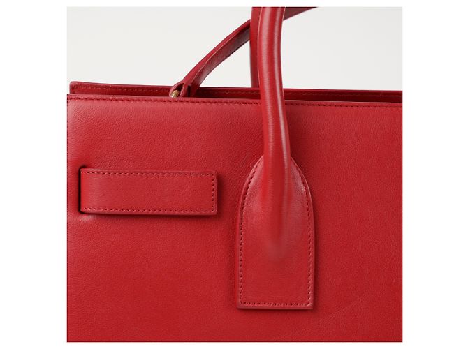 Saint Laurent Bolso tote pequeño de hombro Roja - vista 6