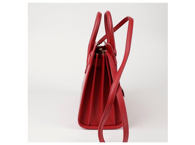 Saint Laurent Bolso tote pequeño de hombro Roja - vista 7