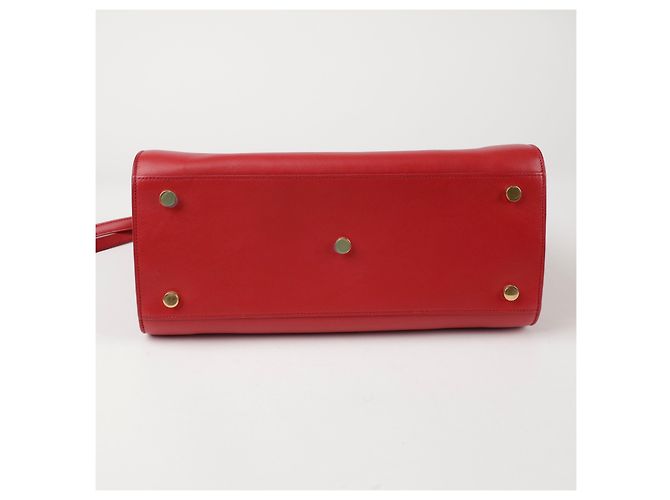 Saint Laurent Bolso tote pequeño de hombro Roja - vista 8