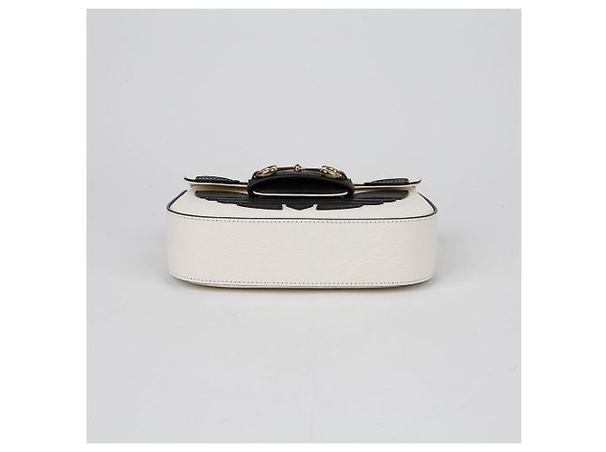 Gucci Borsa a tracolla mini Horsebit Bianco - vista 6
