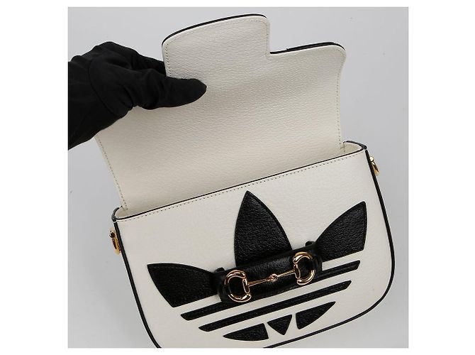 Gucci Borsa a tracolla mini Horsebit Bianco - vista 7
