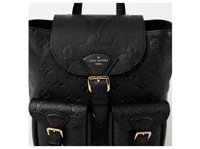 Louis Vuitton Zaino Backup Monogram Empreinte Pelle Nero - vista 2