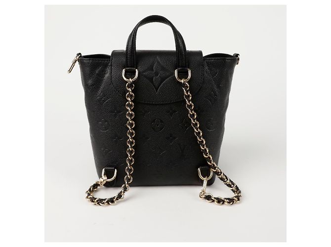 Louis Vuitton Zaino Backup Monogram Empreinte Pelle Nero - vista 4