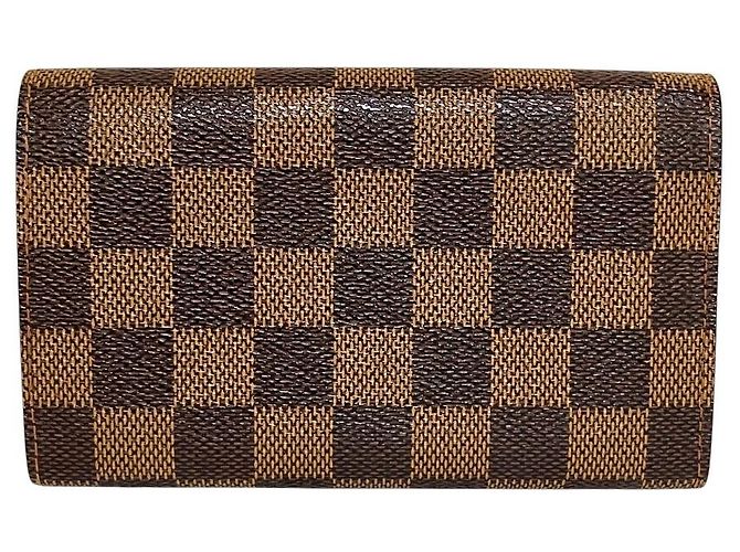 Louis Vuitton Portefeuille Portemonnaie Billets Tresor Damier Wallet Marrone - vista 2