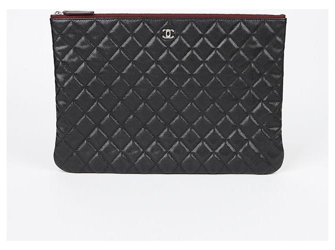 Chanel Clutch Caviar Classic Large Nero - vista 2