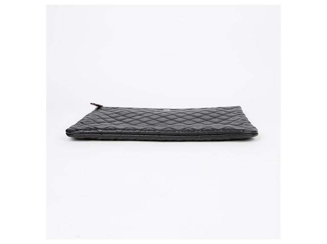 Chanel Clutch Caviar Classic Large Nero - vista 6