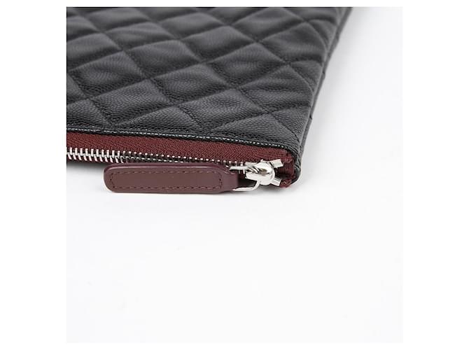 Chanel Clutch Caviar Classic Large Nero - vista 7
