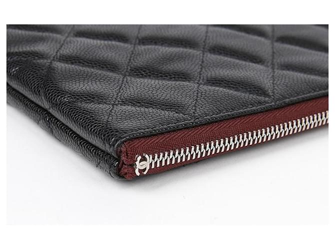 Chanel Clutch Caviar Classic Large Nero - vista 8