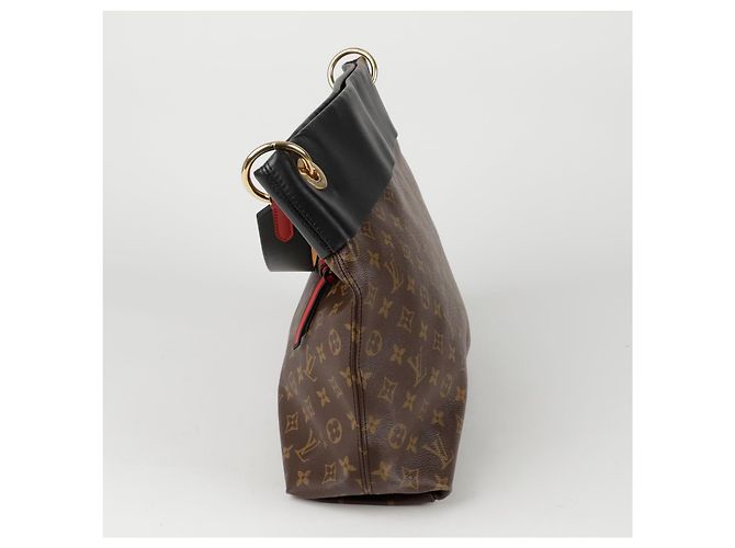 Louis Vuitton Tuileries Hobo Shoulder Bag Black - vista 3