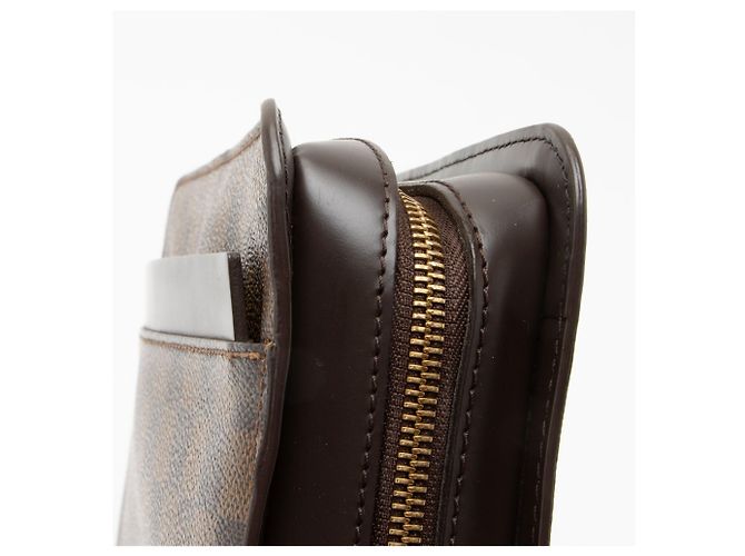 Clutch Louis Vuitton Damier Ebene Saint Louis Marrone - vista 10