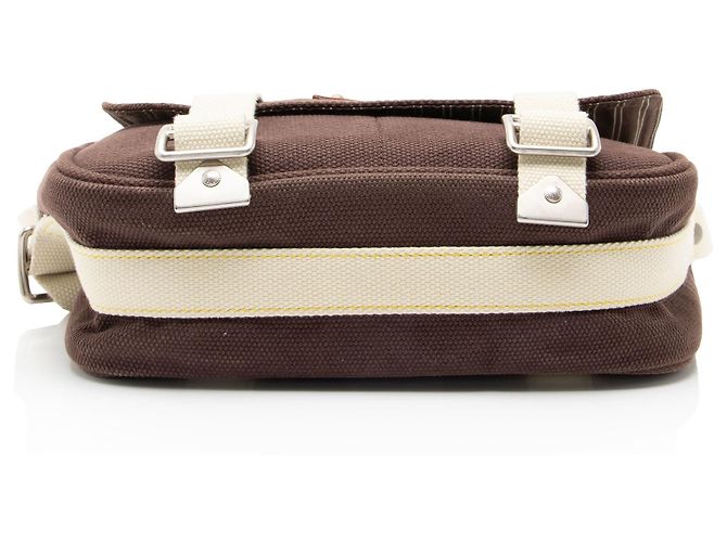 Louis Vuitton Vintage Canvas Antigua Besace Messenger Marrone - vista 4