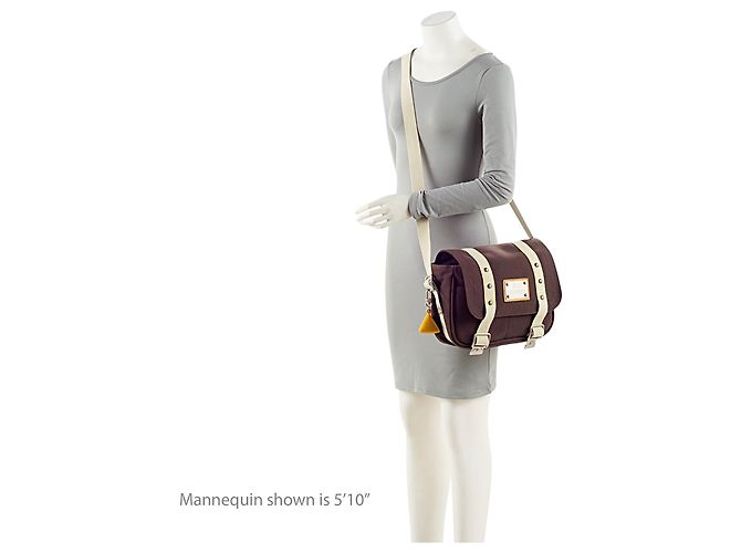 Louis Vuitton Vintage Canvas Antigua Besace Messenger Marrone - vista 5
