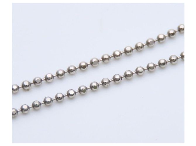 Céline Celine Platin-Diamant-Halskette Silber Metallisch - Ansicht 7