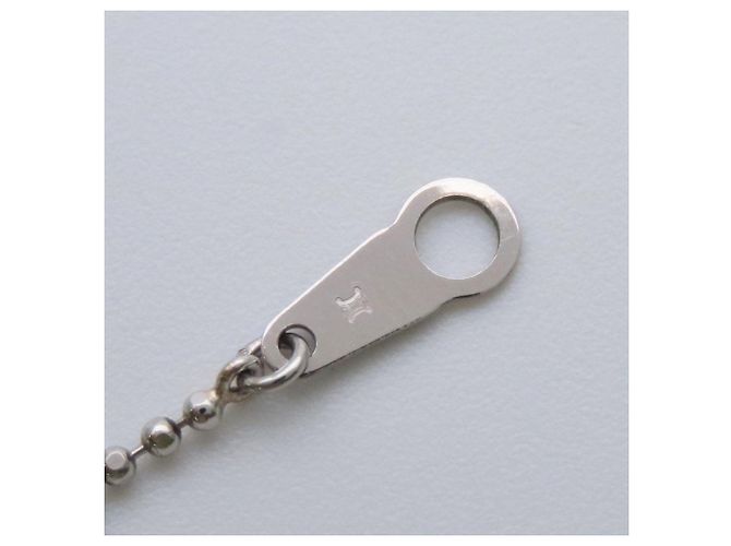 Céline Celine Platin-Diamant-Halskette Silber Metallisch - Ansicht 8