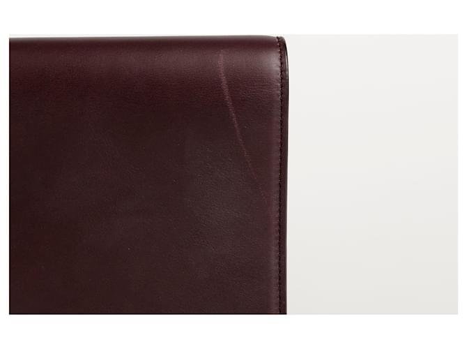 Saint Laurent Cabas Chic Flap Clutch Rosso - vista 5