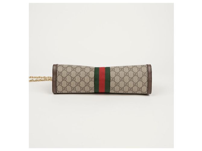 Gucci Borsa a tracolla Ophidia Gg Medium Marrone - vista 4