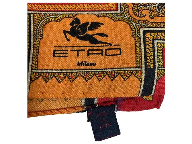 Grande stola Etro in lana e seta Multicolore - vista 6