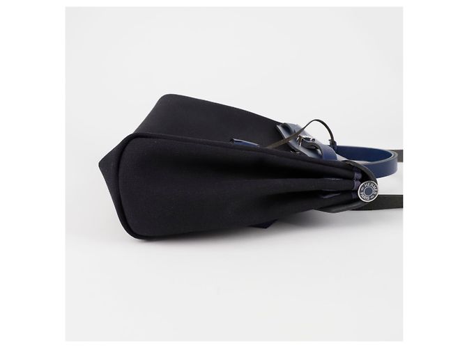 Borsa tote Hermès in pelle nera Nero - vista 6