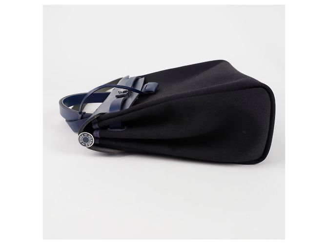 Borsa tote Hermès in pelle nera Nero - vista 8