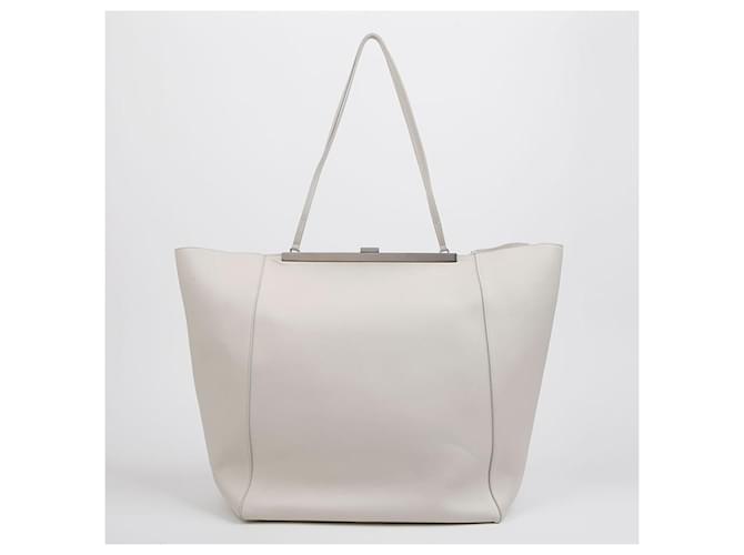 Céline Borsa a Tracolla Cabas Buckle Bianco - vista 3