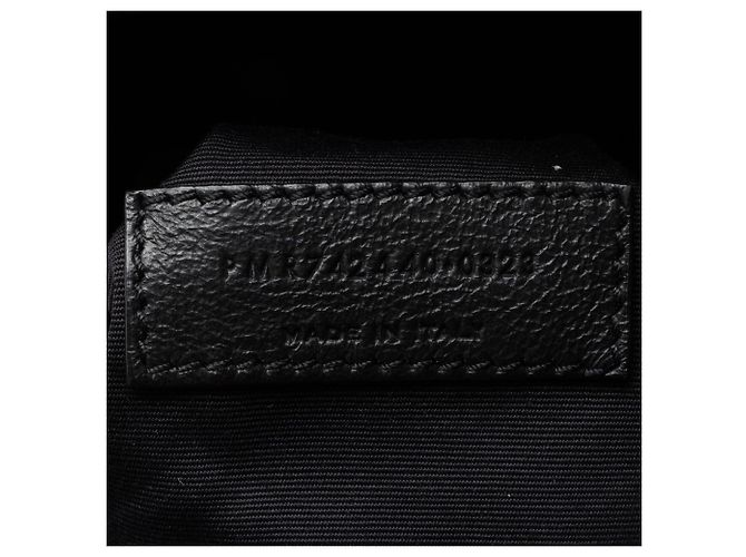 Sacola de couro acolchoado Saint Laurent Pochon com cordão Preto - vista 6