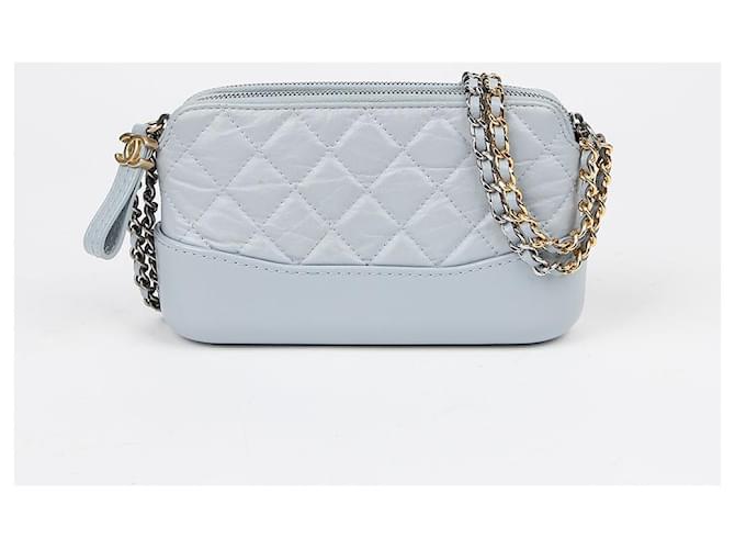 Chanel Borsa a tracolla Gabrielle Mini Chain Blu - vista 2
