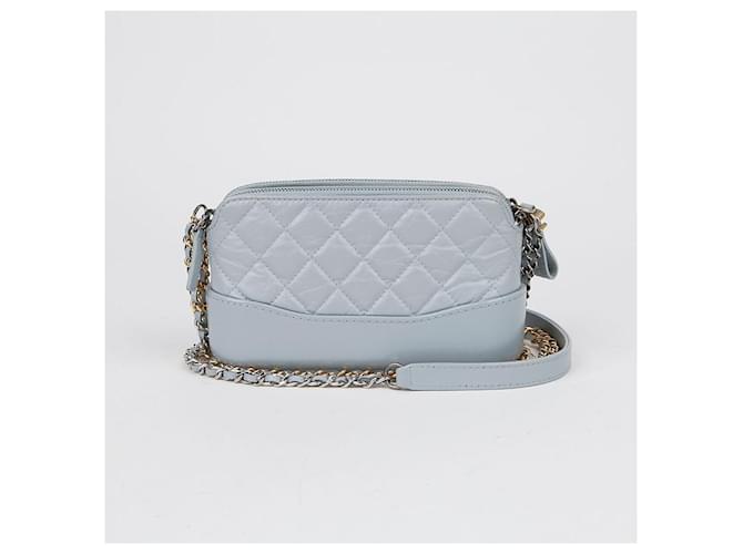 Chanel Borsa a tracolla Gabrielle Mini Chain Blu - vista 4