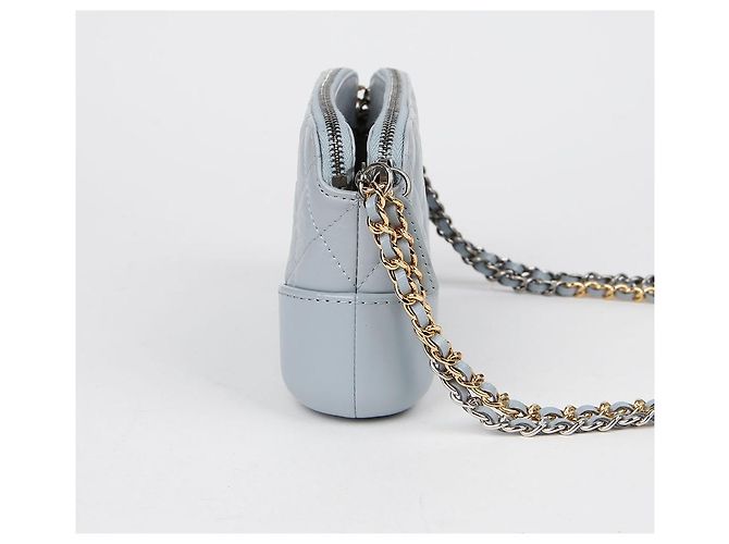 Chanel Borsa a tracolla Gabrielle Mini Chain Blu - vista 5