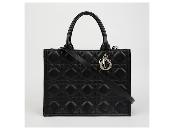 Dior Borsa a Tracolla Tote Medium Nero - vista 2
