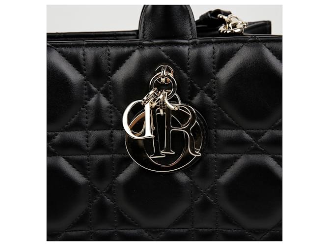 Dior Borsa a Tracolla Tote Medium Nero - vista 3