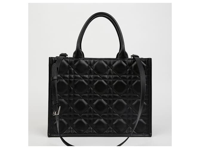 Dior Borsa a Tracolla Tote Medium Nero - vista 4