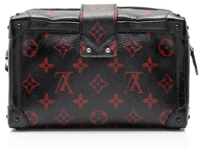 Borsa Louis Vuitton Limited Edition Monogram Infrarouge Petite Malle Soft Bag Nero - vista 3