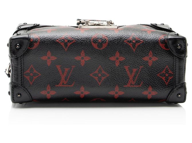 Borsa Louis Vuitton Limited Edition Monogram Infrarouge Petite Malle Soft Bag Nero - vista 4