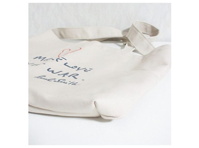 Paul Smith MAKE LOVE NOT WAR Canvas 2way Tote Bag Pink - Ansicht 3