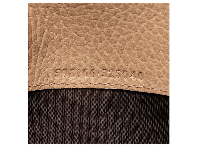 Cartera Continental Gucci de piel con G entrelazadas Castaño Beige - vista 4