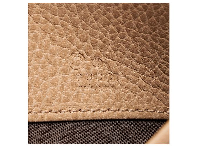 Cartera Continental Gucci de piel con G entrelazadas Castaño Beige - vista 6