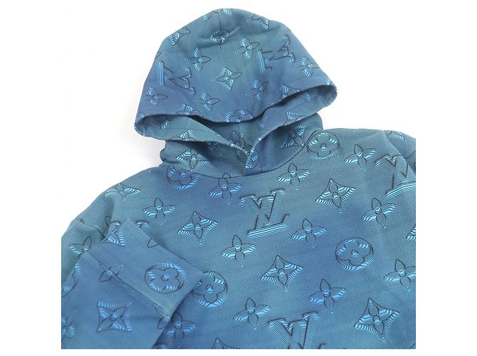 Louis Vuitton 3D Monogram Hoodie Blau Hellblau - Ansicht 2