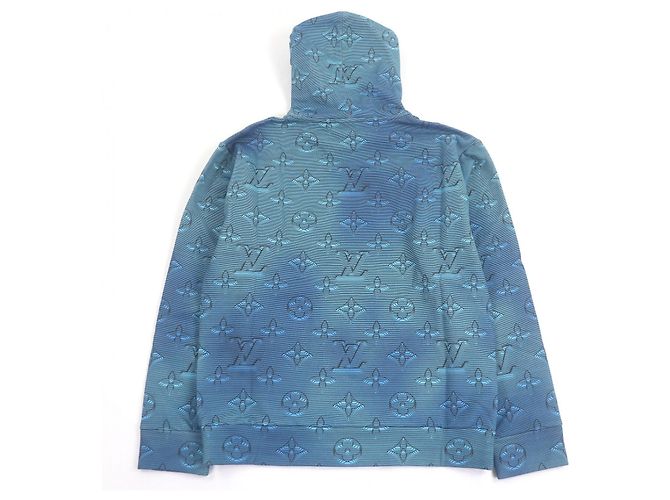 Louis Vuitton 3D Monogram Hoodie Blau Hellblau - Ansicht 3