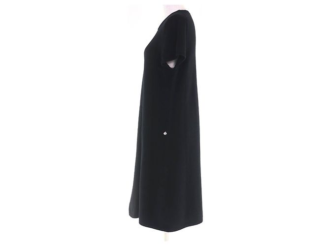 Hermès Kaschmir-Kleid 42 Schwarz - Ansicht 2