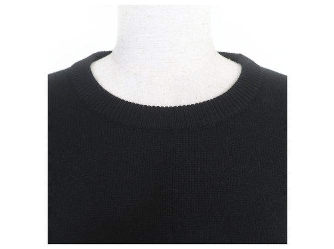 Hermès Kaschmir-Kleid 42 Schwarz - Ansicht 4