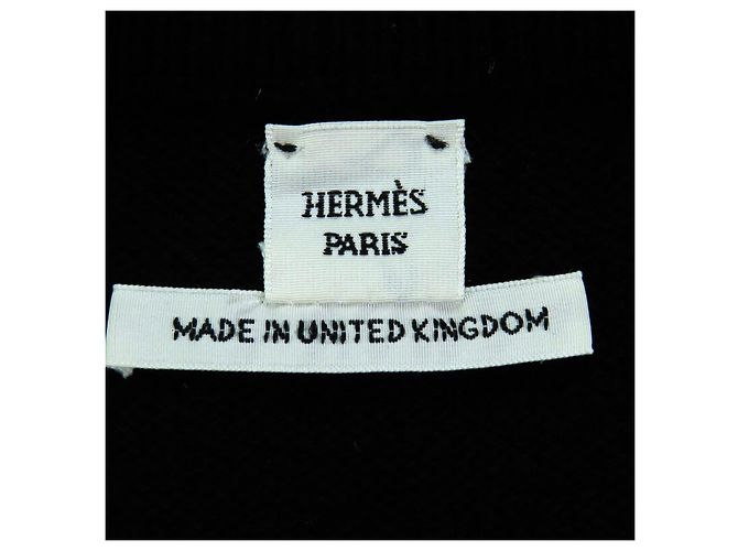 Hermès Kaschmir-Kleid 42 Schwarz - Ansicht 6