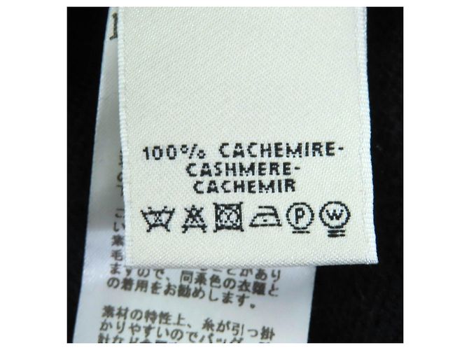 Hermès Kaschmir-Kleid 42 Schwarz - Ansicht 8